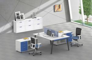 Wholesale 2 person face to face full set office desk 1200x1200 1400x1400mm from china suppliers