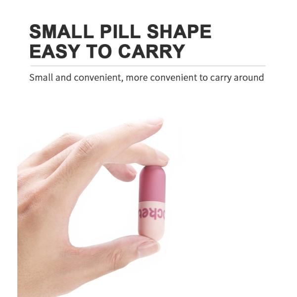 Empty Unique Mini Capsule Shaped Lip Gloss Packaging Cute Rubber Pill Bottle Lipgloss Bottle
