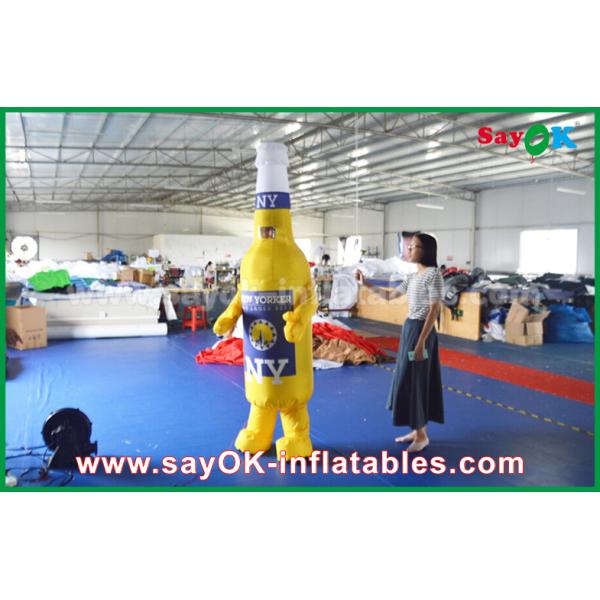 Custom Yellow / Blue Portable Inflatable Cartoon Characters For Commercial Advertising