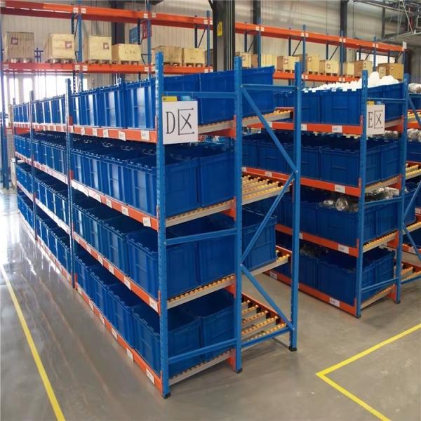 Cold Chain Gravity Carton Flow Shelving Anti Condensation With Cold Resistant Rollers