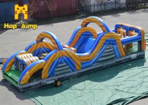China Large Jumping Castle Indoor Playground 40 Ft Obstacle Course Inflatable on sale