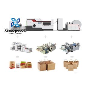Automatic V Bottom Paper Bag Manufacturing Machine 400Pcs/Min