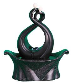 China Contemporary Black Table Top Fountains , Small Electric Water Fountains OEM Acceptable on sale