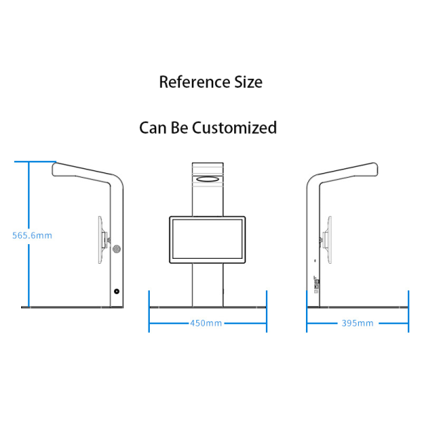 New Arrival Smart Restaurant Self-Service Check Out Kiosk with Dish Recognition Camera Service Equipment