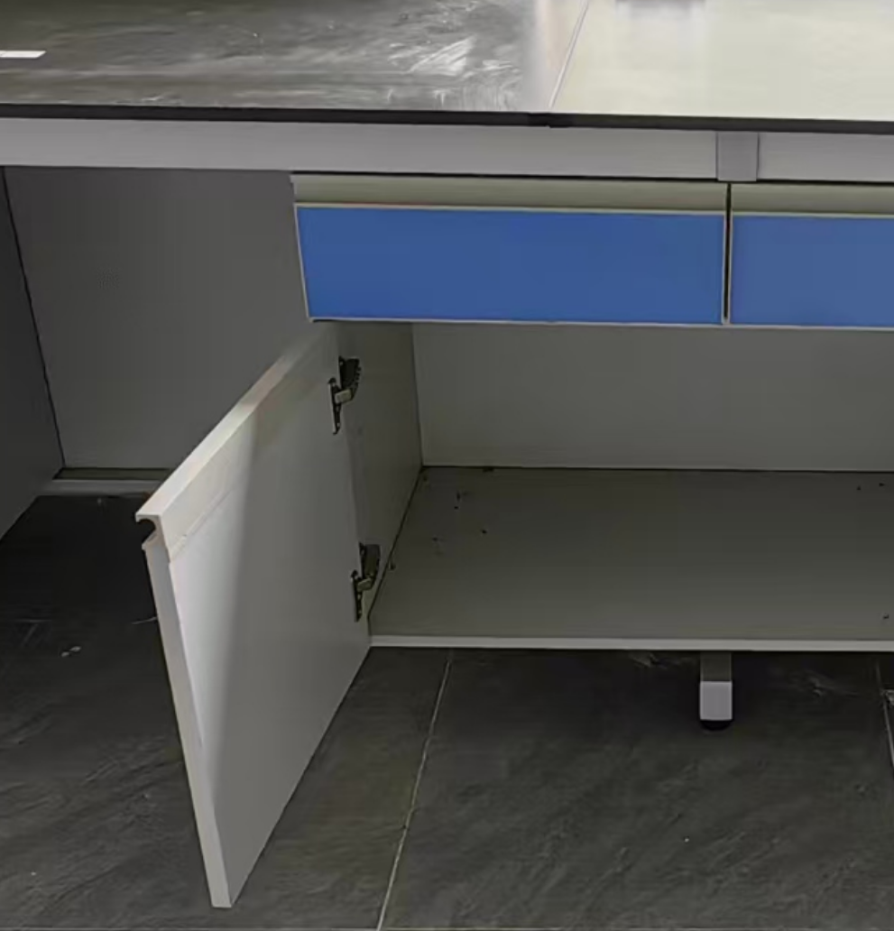 Side Lab Work Bench Corrosion Proof Modular Lab Bench With Base Cabinet And Drawer