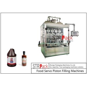 Steak Sauce Bottle Automatic Liquid Filling Machine 8 Heads 130bpm