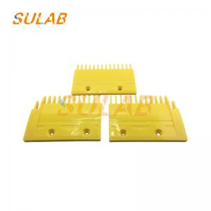 China Mitsubishi Escalator Spare Parts Yellow Plastic Comb Plate YS125B688 YS120B976 on sale