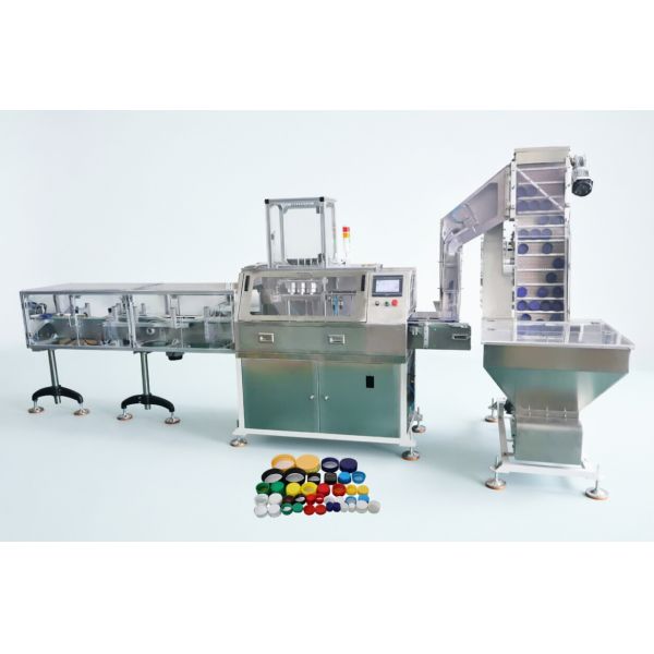 4000 To 12000pcs/Hour Cap Liner Insertion Machine 60mm Cap Induction Liner Machine