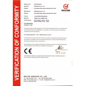 Suzhou WIDO Machinery Co., Ltd Certifications