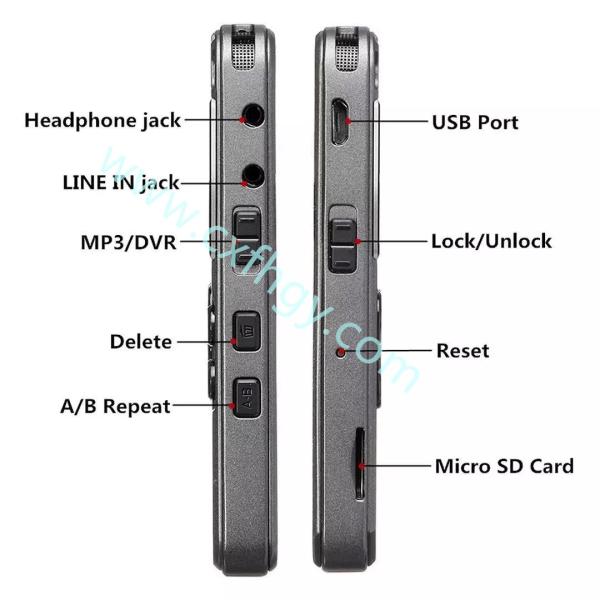 Cxfhgy High sensitive pcm audio recording devices automatic voice activated digital voice recorder 16GB hd with long tim