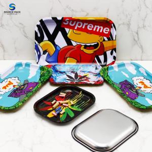 China Eco Smoking Rolling Tray Metal Joint Rolling Trays Tobacco Pre Rolled Smoking Accessories on sale