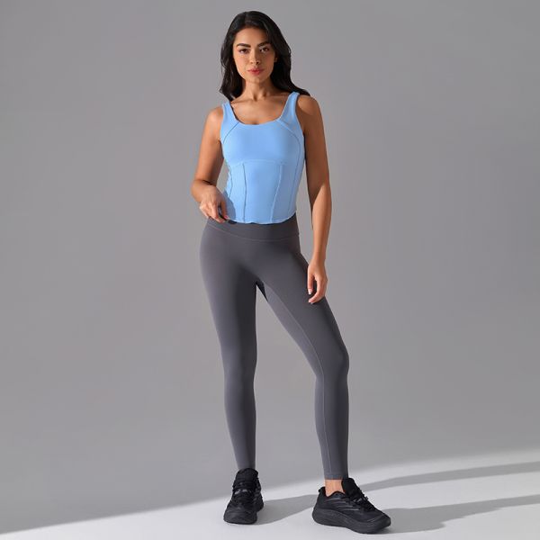 Women's Compression Corset Tank Top High Elasticity Body Shaping for Yoga Slimming