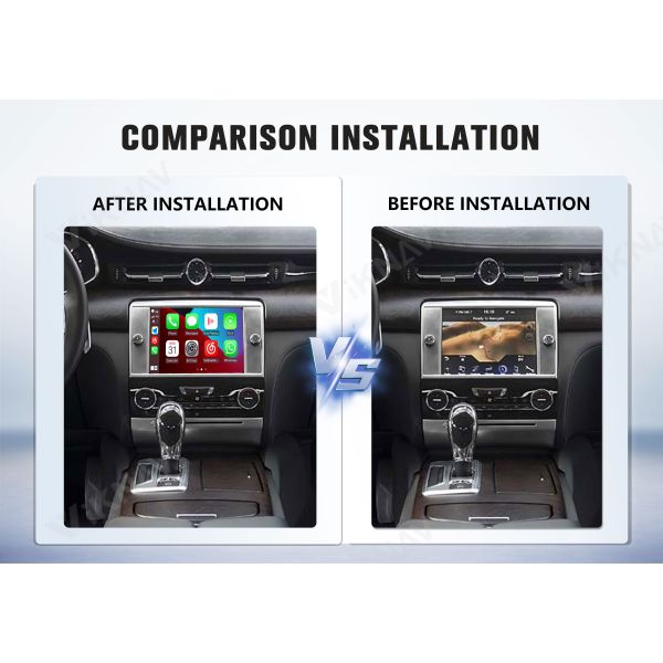 Viknav Linux System Wireless Carplay Android Auto Decorder Box for Maserati Quattroporte 2013-2015 Decoding Box Upgrade Interface Autolink Airplay