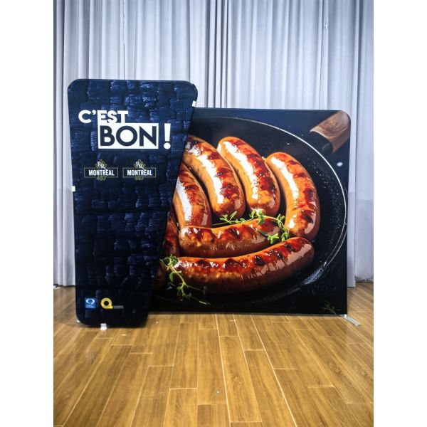 10X10FT Portable Trade Show Booth With Interchangeable Fabric Graphics