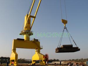 China 35m Cargo Marine Handling Port 160kw Harbour Crane On Ship Deck on sale