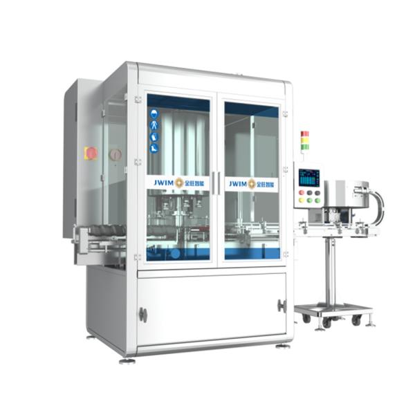 SUS304 Frame Six Head Automatic Rotary Capping Machine for Pesticides in 1-5L Drums