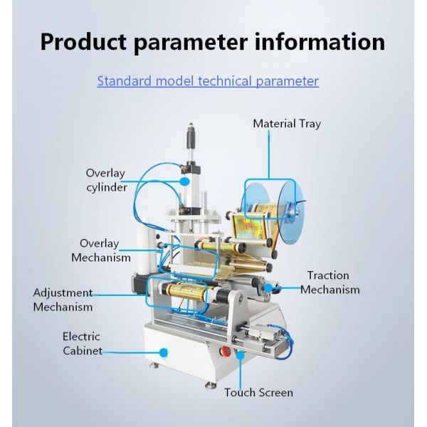 Semi-Automatic Double Tube Seam Adhesive AB Ceramic Seam Adhesive Glass Genuine Porcelain Adhesive Labeling Machine CH-616C