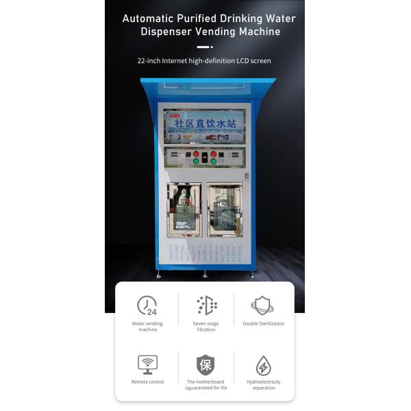 Coin Operated Wall Mount Machine Water Vending Window