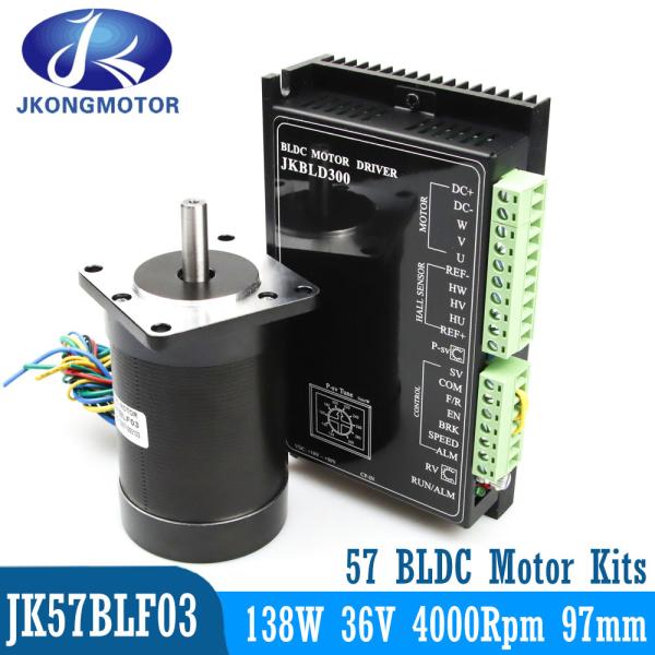 ISO9001 0.33Nm 138w 3 phase 57mm square dc motor with hall sensor