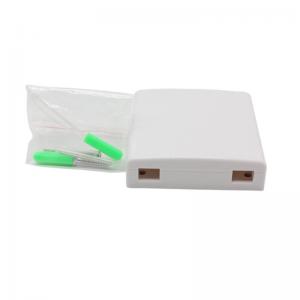 China 2 Port Optical FTTH Termination Box With Shield / Indoor Mini Terminal Box on sale