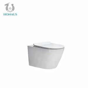 China Exquisite Dual Flush Wall Hung Commode Hotel Concealed Cistern WC No Stains on sale