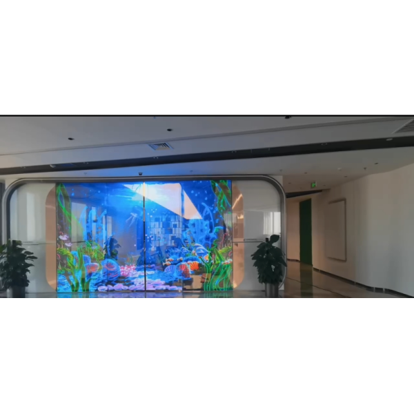 High Transparency Ultra-Thin Adhesive LED Video Wall Holographic LED Display Holographic Invisible Screen