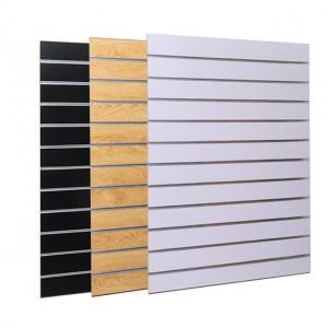 China Multicolor Durable Melamine Slatwall Panels Fire Resistant For Corridors on sale