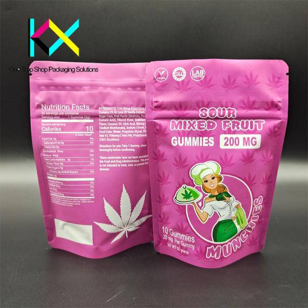 Moisture Resistant Flexo Printed Pouches Child Proof Recyclable