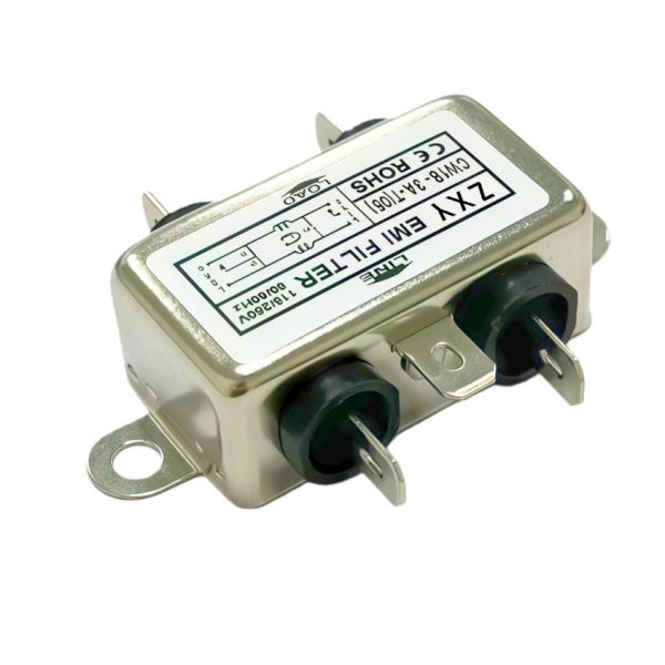 CW1B-3A-T05 Power EMI Filter 4-Pin Soldering Metal Noise Suppressor Electromagnetic Interference