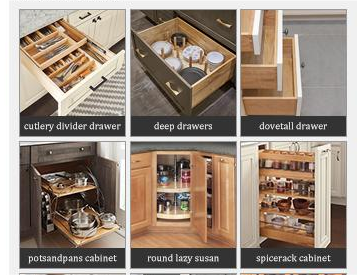 Kitchen Pantry Cabinets with Quartz Stone Countertop and Drawer Basket by YALIG 2024