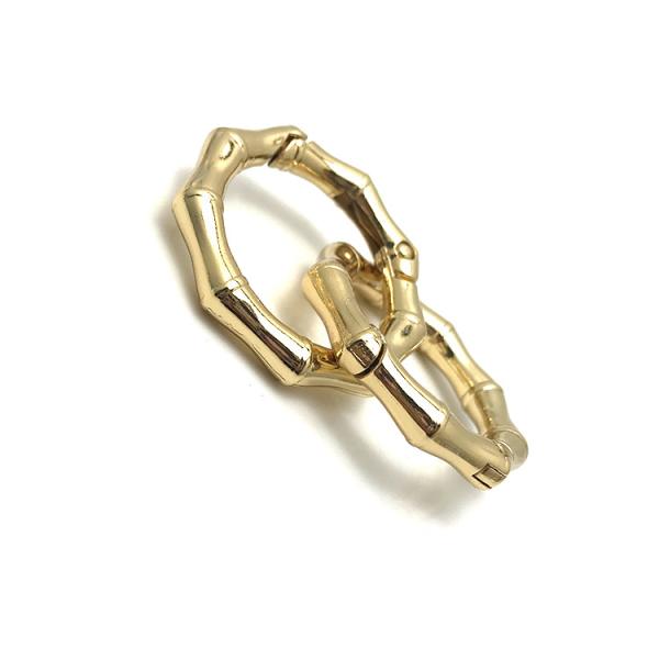 bamboo Round Spring gate ring O Rings Snap Clip Push gate snap hook