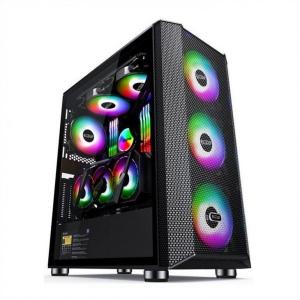 Wholesale Computer Case with Magnetic Design Dust Filter Supports 6 Fans ATX Mid-Tower PC Gaming Case Glass Side Panel Cable Manag from china suppliers