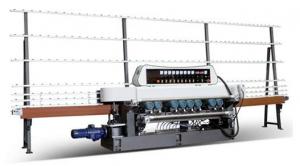 China GLASS STRAIGHT-LINE BEVELING MACHINE WITH 9 SPINDLES on sale