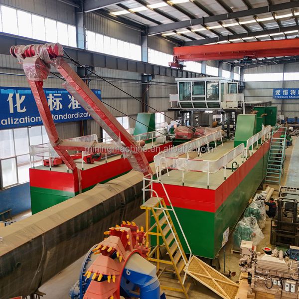 Reliable Diesel Engine Cutter Suction Dredger with 500CBM/h Workload and 10m Dredging Depth for Inland Waterway Maintenance