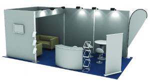 China Popular portable outdoor tension fabric trade show booth/exhibition booth display for sale on sale