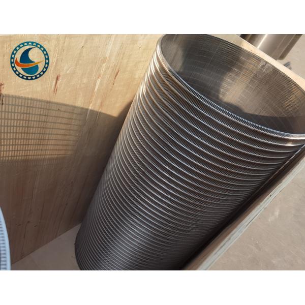 Welded Ss 304 Wedge Wire Screen Filter 800 Micron Slot Opening Backwash