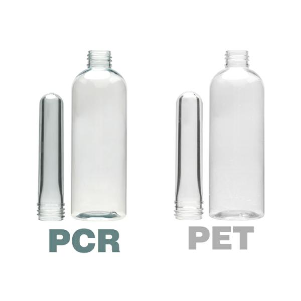 350ML Plastic Packaging Bottles Recycled PCR Customized Cylinder Cap Pump