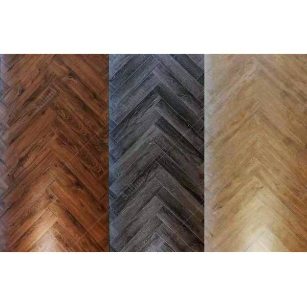 Customized Thickness 2-8mm Waterproof SPC Herringbone Flooring for Luxury Vinyl Plank