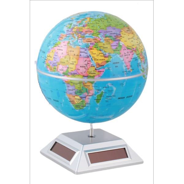 Promotional Educational Solar Powered World Globe Environment Friendly