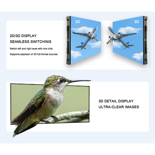 Customized Polarized Light Virtual 3D LED Display Screen LED Video Wall