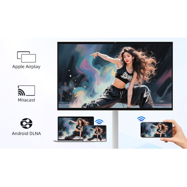 27 Inch Interactive Portable Smart Tv Touch Screen 10 Point Capacitive