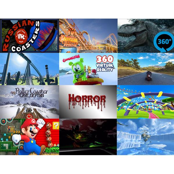 3 DOF Dynamic Platform Virtual Reality Slide 9D VR Roller Coaster With 22 Inch Touch Screen