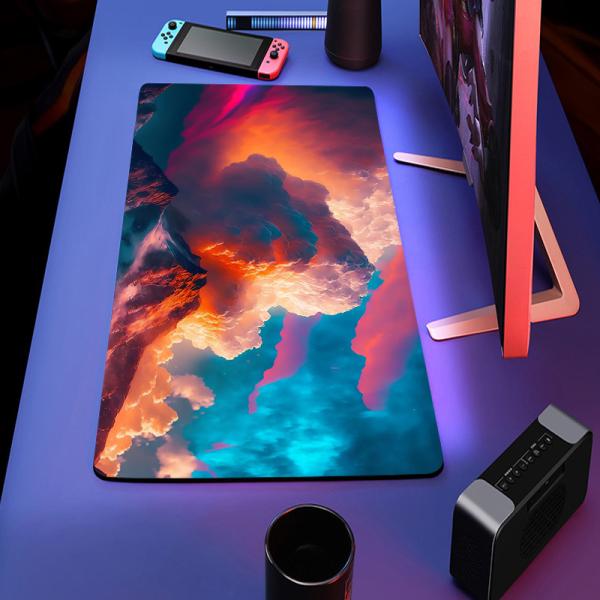 Gaming Style Custom Gaming Mouse Pads Xxxl 40x90 For EOM ODM With Edging Packaging