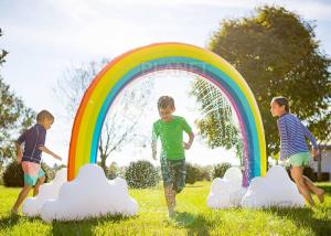 Wholesale Home Backyard Waves Inflatable Rainbow Arch Sprinkler For Kids from china suppliers