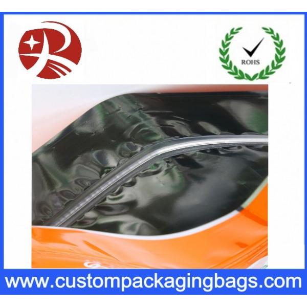 Biodegradable Tea plastic packaging bags , Stand Up Zipper Bag Shock Resistant