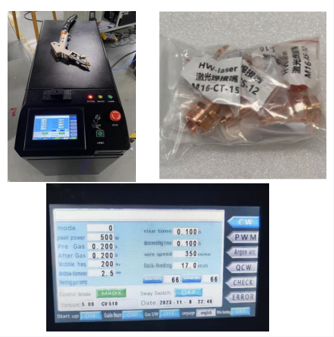 Lightweight Handheld Laser Welding Machine PWM Output Mode 30 Welding Parameters Saved for Carbon Steel