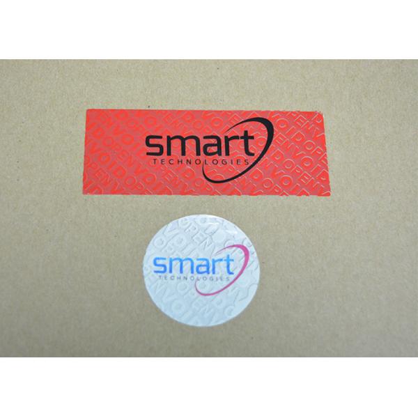 Customized Tamper Proof VOID Security Labels With Hidden Message