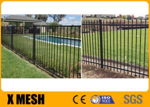 Wholesale School 2000mm High Picket Vinyl Fence Spear Top Type 2400mm Length Vinyl Coated from china suppliers