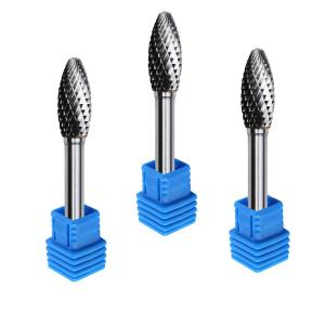 China Sf5 Carbide Rotary Burr Type Nail Drill Bit Rotary Files For Metal 1/4 Deburring Grinde on sale