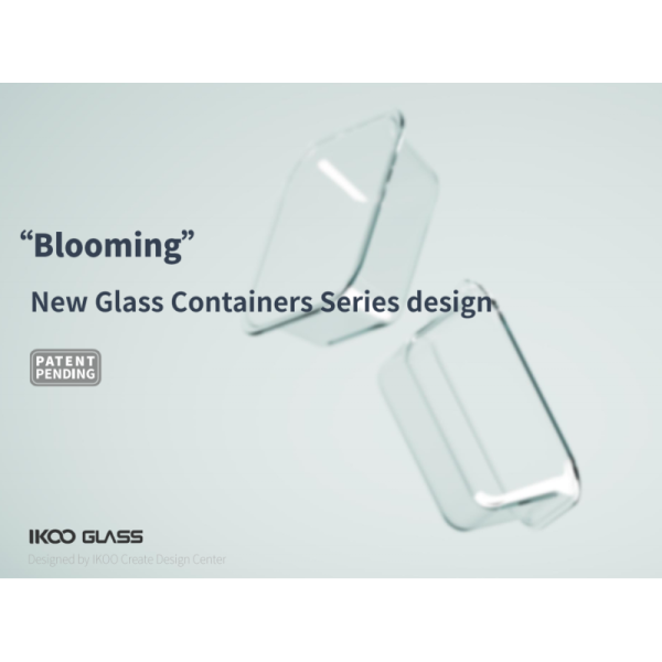 IKOO Nestable Stackable Glass Food Storage Containers with Easy to Clean High Borosilicate Glass